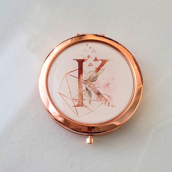 Copper Double Sided Mirror - "K" - Picture 1 of 3